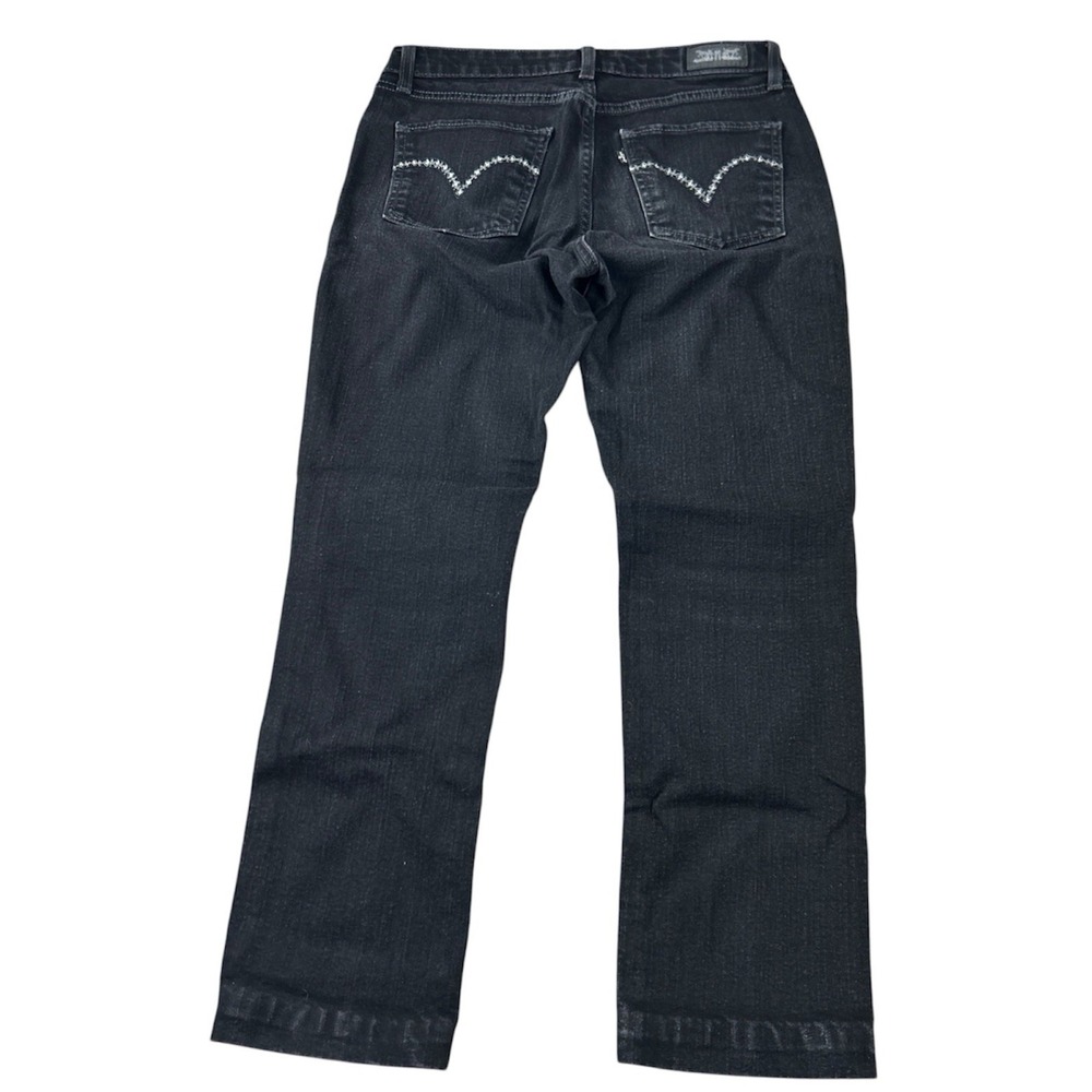 Levi's Women's Skinny Jeans Size 30x30 Mid Rise Black Embroidered Denim‎